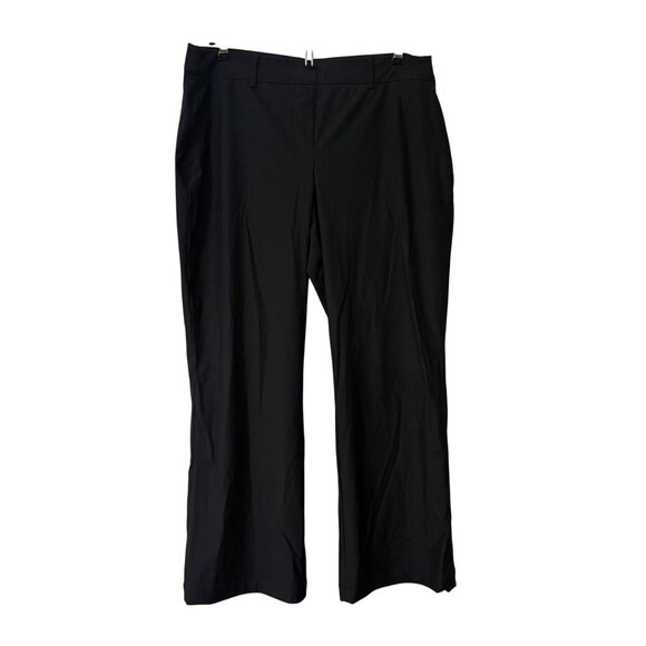 Spanx Black Sunshine Solutions Kick Flare Microfiber Slimming Pants Womens Large - Picture 1 of 4
